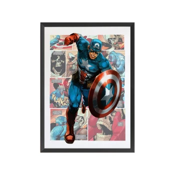 تابلو کمیک کاپیتان آمریکا Captain America Comic