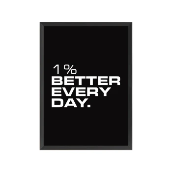تابلو انگیزشی هر روز 1% بهتر شو Better Every Day
